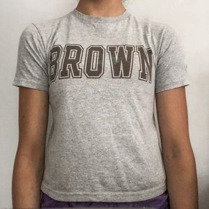 BROWN UNIVERSITY CHAMPION CROP TOP/SHIRT